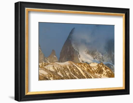 View of Mount Fitzroy Near El Chalten at Sunrise, Patagonia, Argentina, South America-Michael Runkel-Framed Photographic Print