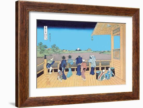 View of Mount Fuji from the Porch-Katsushika Hokusai-Framed Art Print