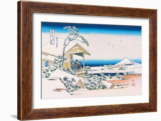 View of Mount Fuji in Winter-Katsushika Hokusai-Framed Art Print