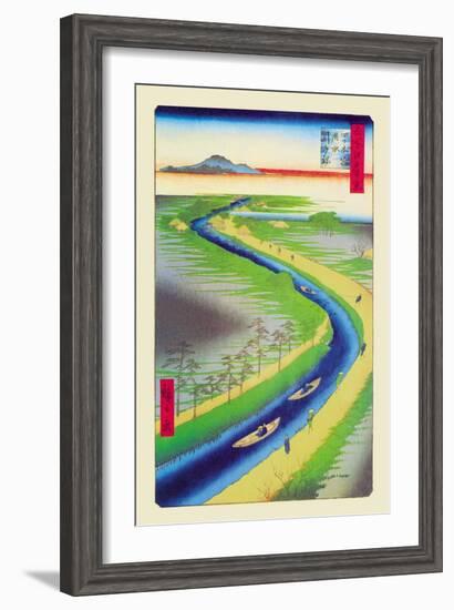 View of Mount Fuji-Ando Hiroshige-Framed Art Print