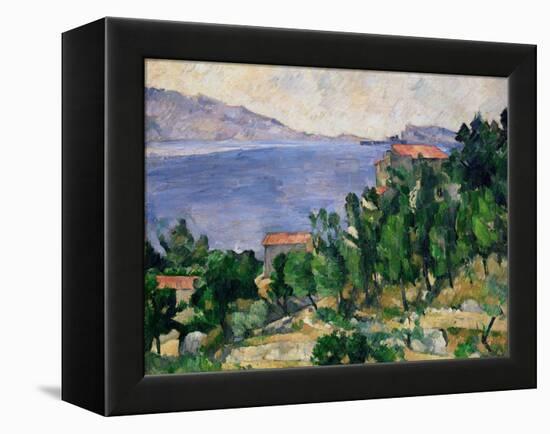View of Mount Mareseilleveyre and the Isle of Maire, circa 1882-85-Paul C?zanne-Framed Premier Image Canvas