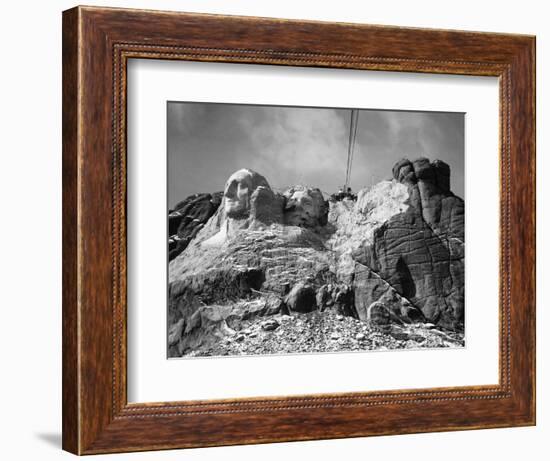 View of Mount Rushmore in Progress-Bettmann-Framed Giclee Print