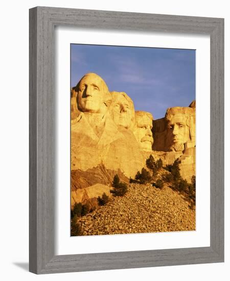 View of Mount Rushmore National Memorial, Keystone, South Dakota, USA-Walter Bibikow-Framed Photographic Print