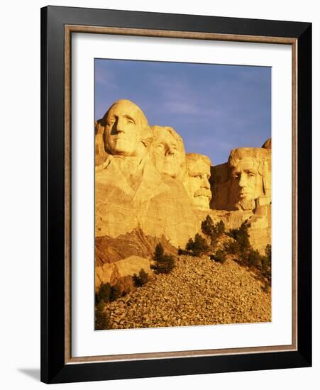 View of Mount Rushmore National Memorial, Keystone, South Dakota, USA-Walter Bibikow-Framed Photographic Print