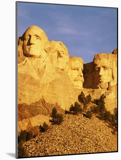 View of Mount Rushmore National Memorial, Keystone, South Dakota, USA-Walter Bibikow-Mounted Photographic Print