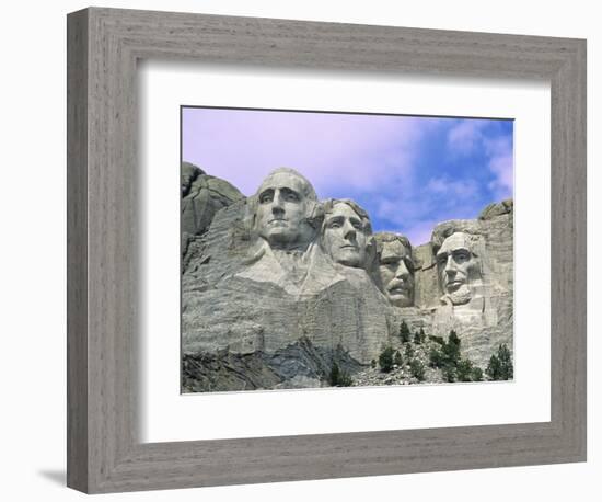 View of Mount Rushmore National Monument Presidential Faces, South Dakota, USA-Dennis Flaherty-Framed Photographic Print
