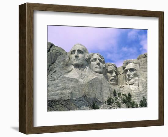 View of Mount Rushmore National Monument Presidential Faces, South Dakota, USA-Dennis Flaherty-Framed Photographic Print