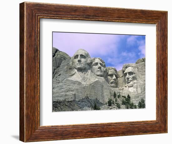 View of Mount Rushmore National Monument Presidential Faces, South Dakota, USA-Dennis Flaherty-Framed Photographic Print