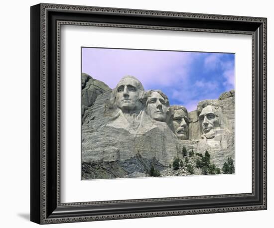 View of Mount Rushmore National Monument Presidential Faces, South Dakota, USA-Dennis Flaherty-Framed Photographic Print