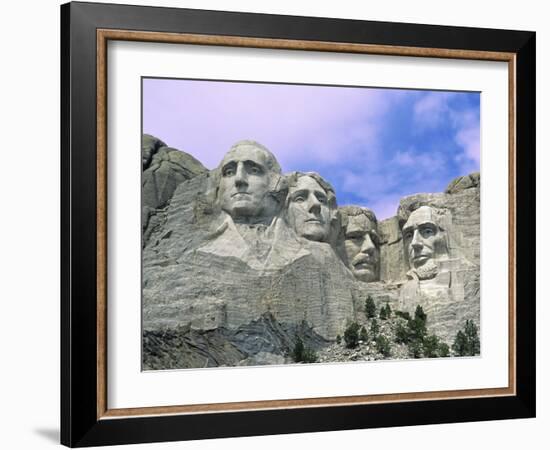 View of Mount Rushmore National Monument Presidential Faces, South Dakota, USA-Dennis Flaherty-Framed Photographic Print