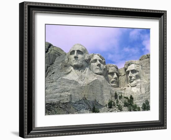 View of Mount Rushmore National Monument Presidential Faces, South Dakota, USA-Dennis Flaherty-Framed Photographic Print