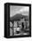 View of Mount Vesuvius from the Town of Torre Annunciata with Men Tending to Drying Pasta-Alfred Eisenstaedt-Framed Premier Image Canvas