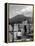 View of Mount Vesuvius from the Town of Torre Annunciata with Men Tending to Drying Pasta-Alfred Eisenstaedt-Framed Premier Image Canvas