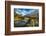 View of mountains and Cattle Bridge in winter-Frank Fell-Framed Photographic Print