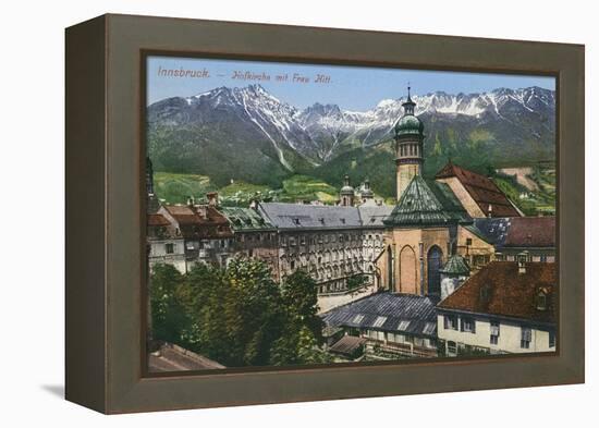 View of Mountains from Innsbruck, Austria-null-Framed Stretched Canvas