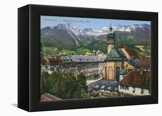 View of Mountains from Innsbruck, Austria-null-Framed Stretched Canvas