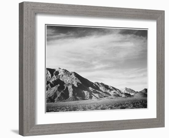 View Of Mountains "Near Death Valley" California 1933-1942-Ansel Adams-Framed Art Print