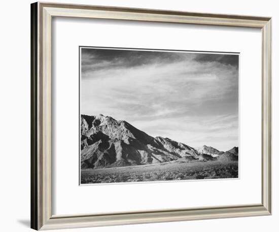 View Of Mountains "Near Death Valley" California 1933-1942-Ansel Adams-Framed Art Print