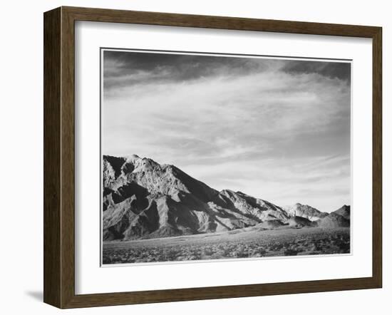 View Of Mountains "Near Death Valley" California 1933-1942-Ansel Adams-Framed Art Print