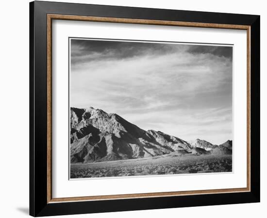 View Of Mountains "Near Death Valley" California 1933-1942-Ansel Adams-Framed Art Print