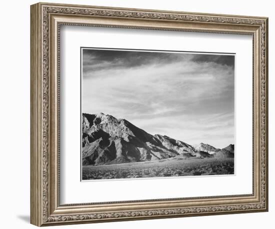 View Of Mountains "Near Death Valley" California 1933-1942-Ansel Adams-Framed Premium Giclee Print