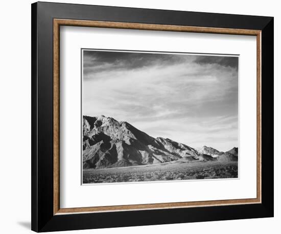 View Of Mountains "Near Death Valley" California 1933-1942-Ansel Adams-Framed Premium Giclee Print