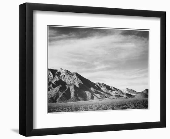 View Of Mountains "Near Death Valley" California 1933-1942-Ansel Adams-Framed Premium Giclee Print