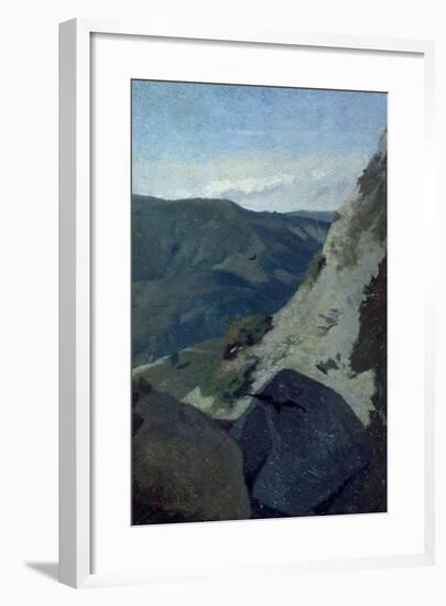 View of Mountains-Stefano Bruzzi-Framed Giclee Print