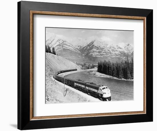 View of Moving Train-null-Framed Photographic Print
