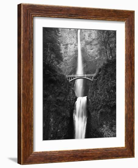 View of Multnomah Falls in Columbia Gorge, Oregon, USA-Walter Bibikow-Framed Photographic Print