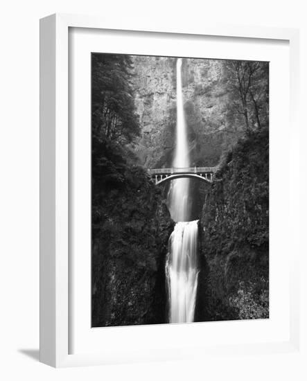 View of Multnomah Falls in Columbia Gorge, Oregon, USA-Walter Bibikow-Framed Photographic Print