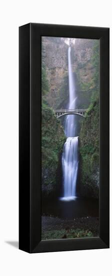 View of Multnomah Falls in Columbia Gorge, Oregon, USA-Walter Bibikow-Framed Premier Image Canvas