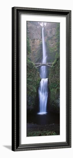 View of Multnomah Falls in Columbia Gorge, Oregon, USA-Walter Bibikow-Framed Premium Photographic Print