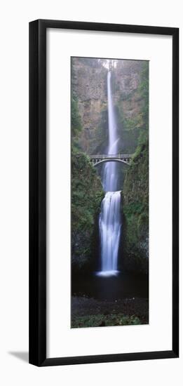 View of Multnomah Falls in Columbia Gorge, Oregon, USA-Walter Bibikow-Framed Photographic Print