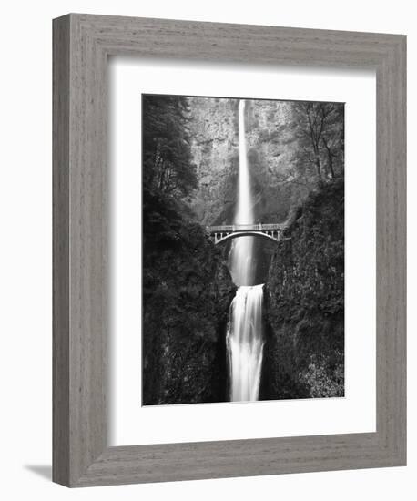 View of Multnomah Falls in Columbia Gorge, Oregon, USA-Walter Bibikow-Framed Photographic Print