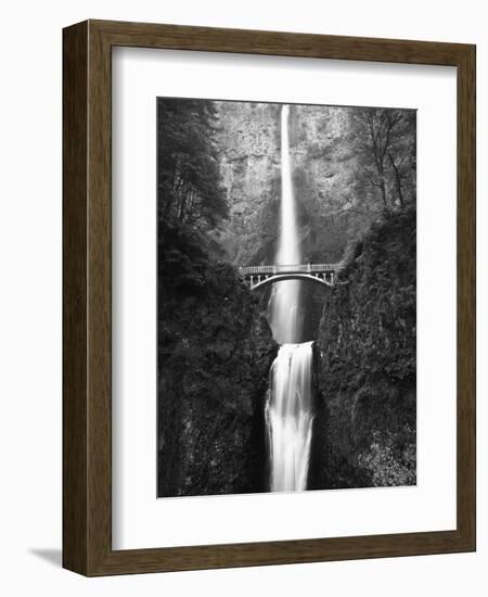 View of Multnomah Falls in Columbia Gorge, Oregon, USA-Walter Bibikow-Framed Photographic Print