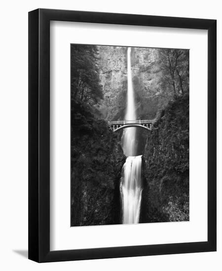 View of Multnomah Falls in Columbia Gorge, Oregon, USA-Walter Bibikow-Framed Photographic Print