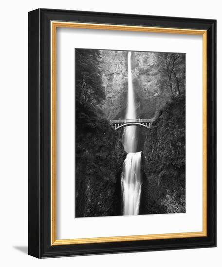 View of Multnomah Falls in Columbia Gorge, Oregon, USA-Walter Bibikow-Framed Photographic Print