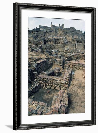 View of Mulva, with the Sanctuary on the Hill, Andalusia, Spain-null-Framed Giclee Print