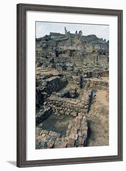 View of Mulva, with the Sanctuary on the Hill, Andalusia, Spain-null-Framed Giclee Print