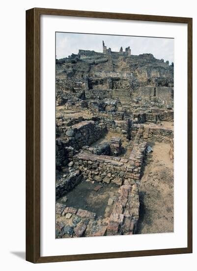 View of Mulva, with the Sanctuary on the Hill, Andalusia, Spain-null-Framed Giclee Print