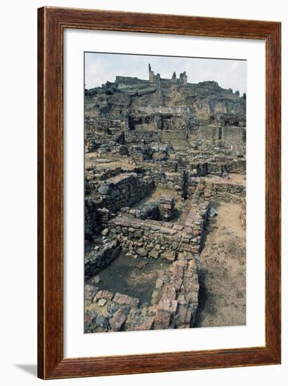 View of Mulva, with the Sanctuary on the Hill, Andalusia, Spain-null-Framed Giclee Print