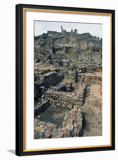 View of Mulva, with the Sanctuary on the Hill, Andalusia, Spain-null-Framed Giclee Print