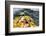 View of naked woman in yoga pose, Rocky Brook Falls, Brinnon, Washington, USA-Panoramic Images-Framed Photographic Print