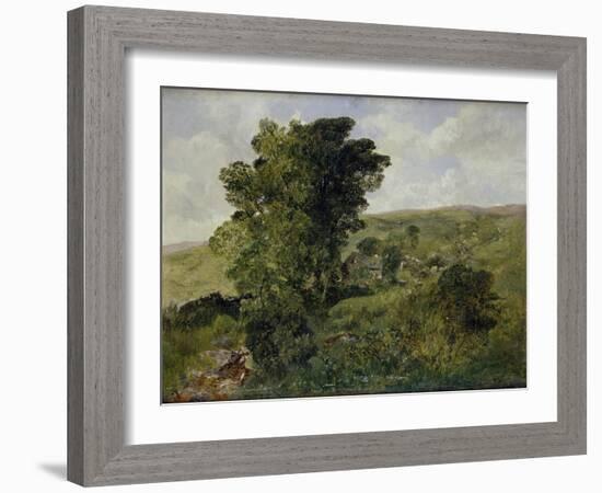 View of Nantlle, Caernarvonshire, 1855-Alfred William Hunt-Framed Giclee Print