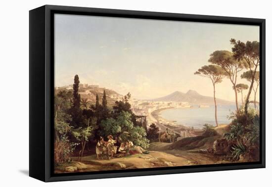 View of Naples, 1837/38-Carl Wilhelm Goetzloff-Framed Premier Image Canvas