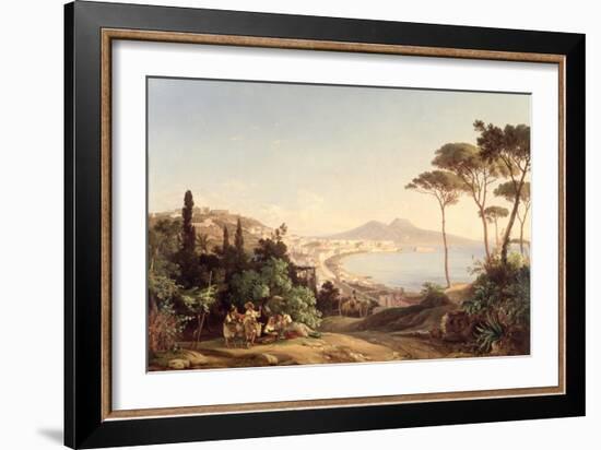 View of Naples, 1837/38-Carl Wilhelm Goetzloff-Framed Giclee Print
