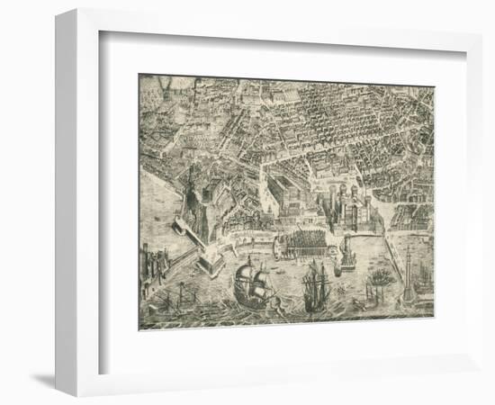 View of Naples and Castel Nuovo-null-Framed Giclee Print