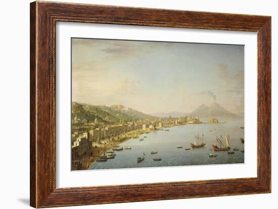 View of Naples from Posillipo with the Riviera Di Chiaia-Antonio Joli-Framed Giclee Print