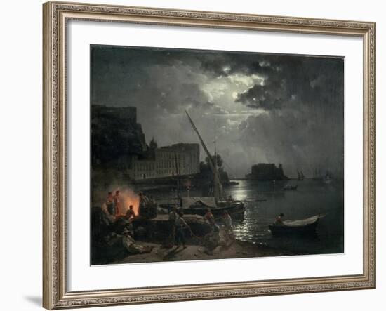 View of Naples in Moonlight, 1829-Silvestr Fedosievich Shchedrin-Framed Giclee Print